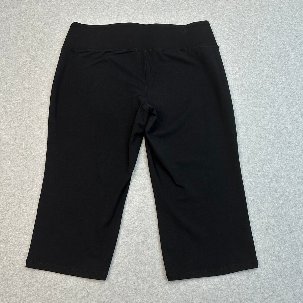 LIVI Soft Yoga Capri Pants Womens 16 Black High Rise Pull On Soft 4-Way Stretch - Picture 4 of 8
